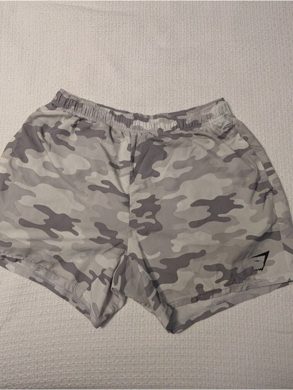 Gray Camo Athletic Shorts